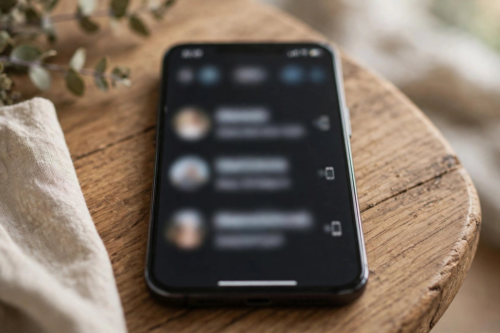 Smartphone with a short call log after calls from 6152748446