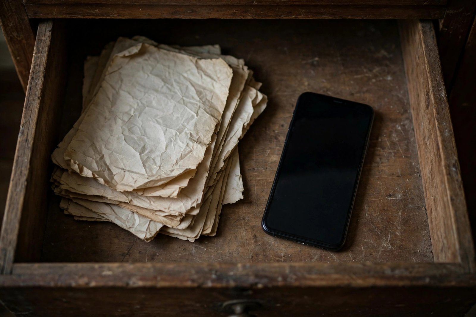 Smartphone in a drawer after calls from 8033391481 went quiet