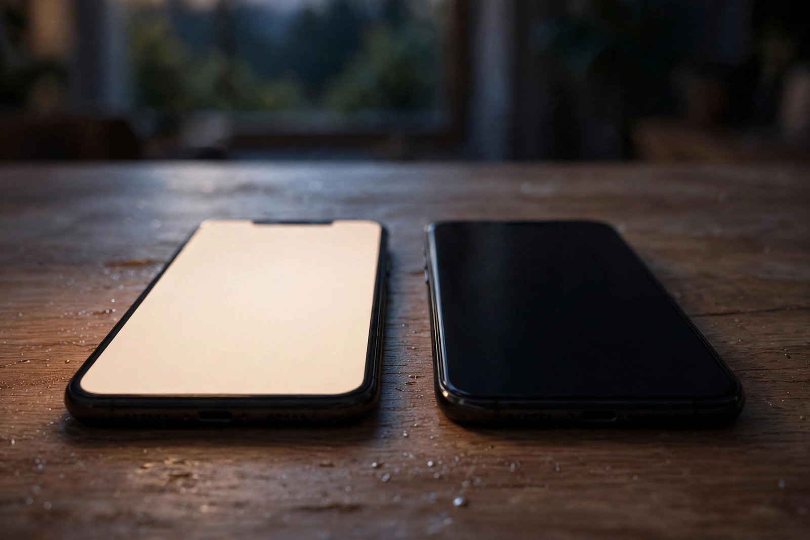 Two smartphones side by side, showing the conflicting signals for 8139956996